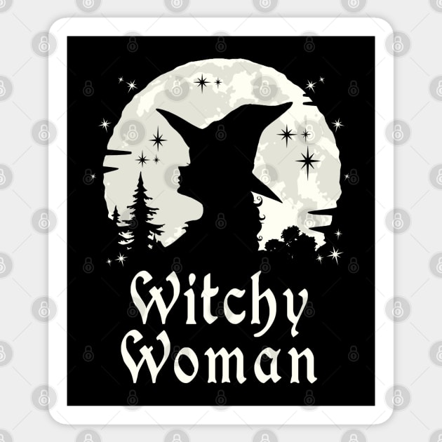 Wicca Witchcraft - Witchy Woman Sticker by ShirtFace